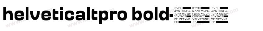 helveticaltpro bold字体转换